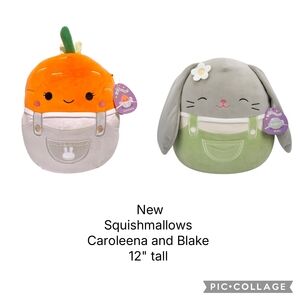 Squishmallows Caroleena and Blake Plush Set